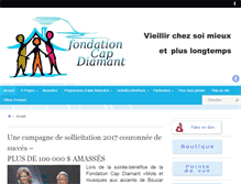 Tablet Screenshot of fondationcapdiamant.com